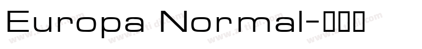 Europa Normal字体转换